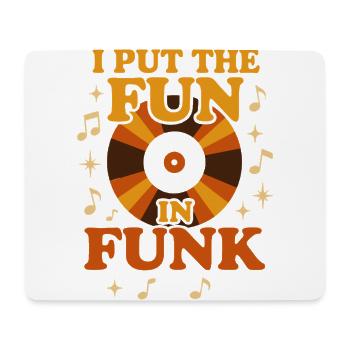 Funk Disque Vinyle Collector Musique Rétro - Tapis de souris (format paysage) - blanc - Devant