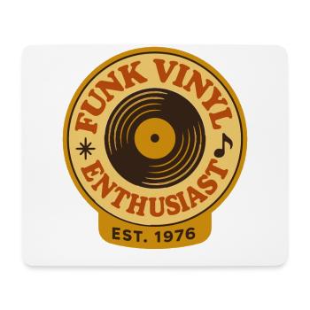 Funk Disque Vinyle Collector Musique Rétro - Tapis de souris (format paysage) - blanc - Devant
