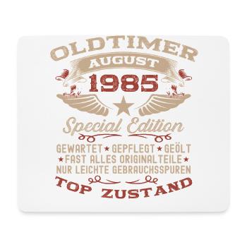 40. Geburtstag Oldtimer August Jahrgang 1985 - Mousepad (Querformat) - Weiß - Vorne