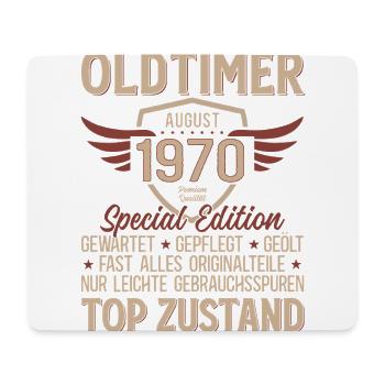 55. Geburtstag Oldtimer August Jahrgang 1970 - Mousepad (Querformat) - Weiß - Vorne