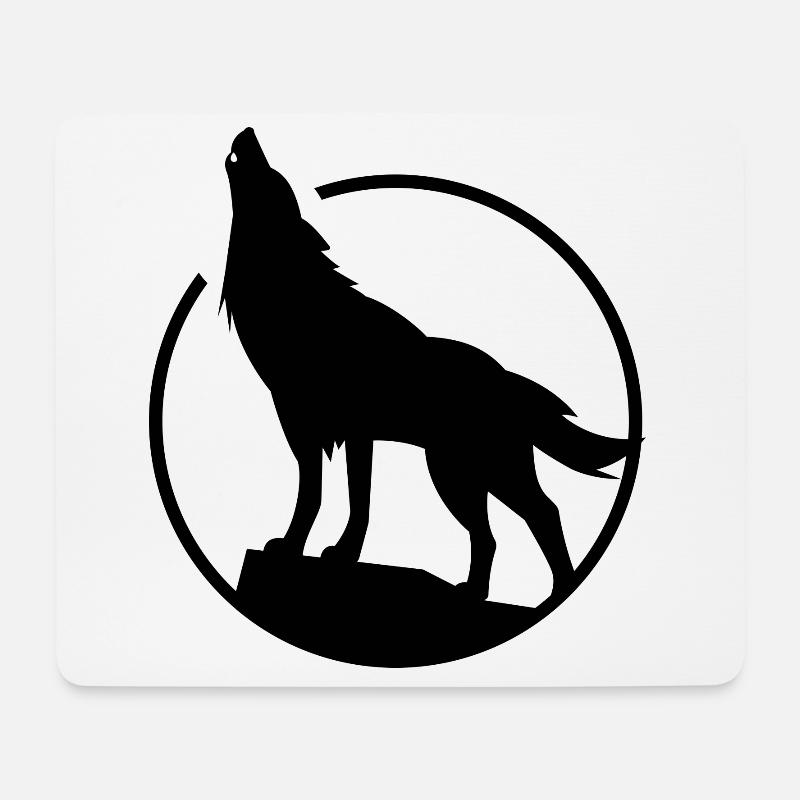 Wolf - Naturschutz - Tierschutz - Mousepad (Querformat) - Weiß