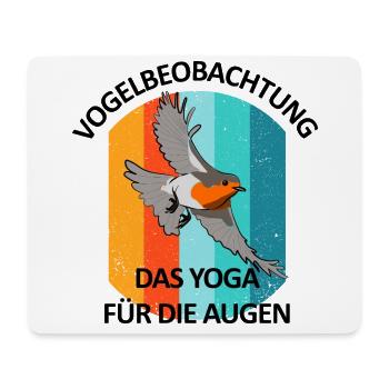 Vogelbeobachtung Vögel Beobachten Birding Vogel - Mousepad (Querformat) - Weiß - Vorne