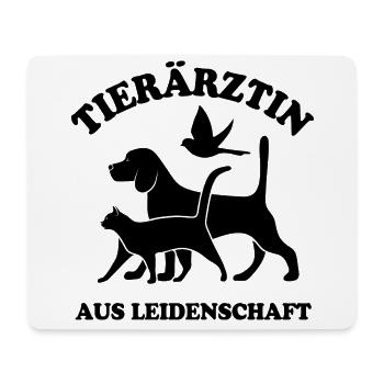Tierärztin aus Leidenschaft - Mousepad (Querformat) - Weiß - Vorne