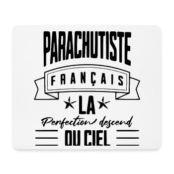 "Parachutiste Français, Perfection Céleste" - Tapis de souris (format paysage) - blanc - Devant