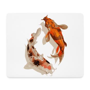Koi fish - Mouse Pad (horizontal) - white - Front
