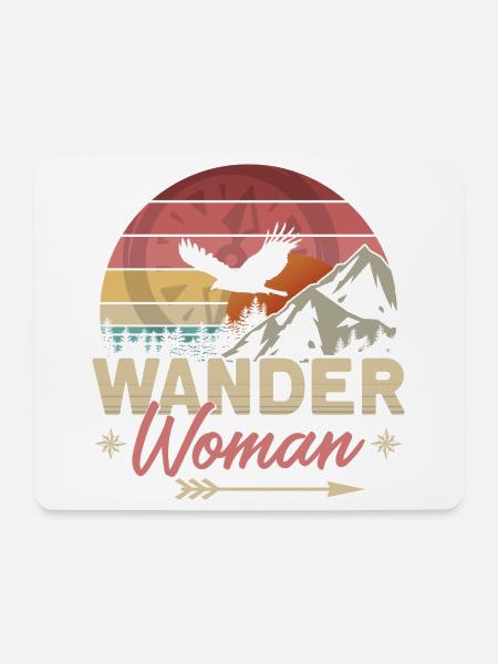 Wander Woman - Mousepad (Querformat) - Weiß