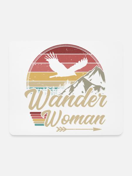Wander Woman - Mousepad (Querformat) - Weiß