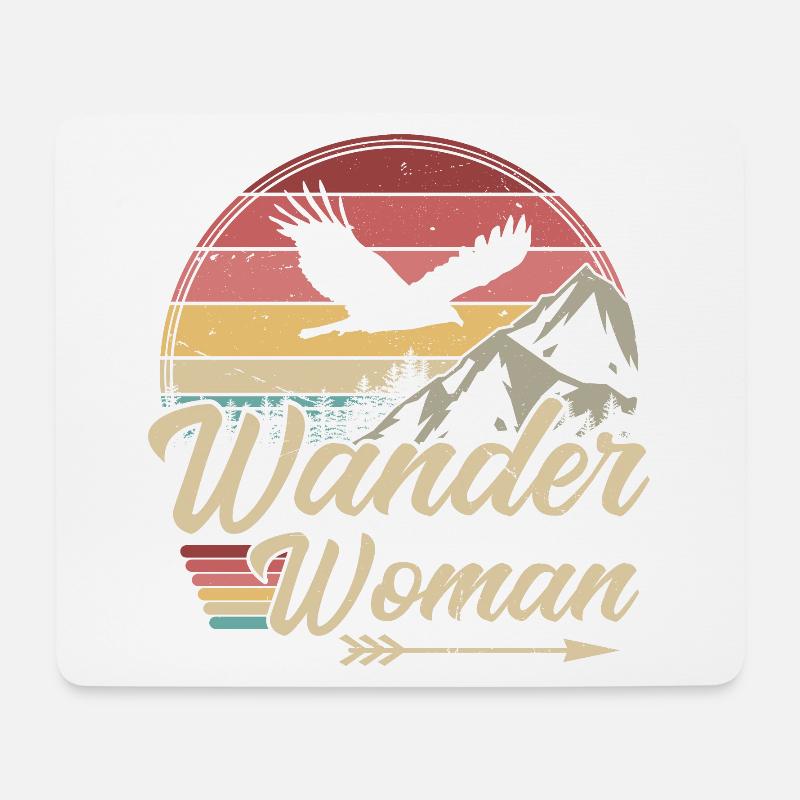Wander Woman - Mousepad (Querformat) - Weiß