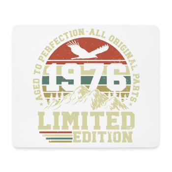Vintage 1976 Born Vintage Retro Birthday - Mouse Pad (horizontal) - white - Front
