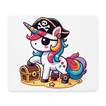 Licorne Pirate Costume Halloween - Tapis de souris (format paysage) - blanc - Devant