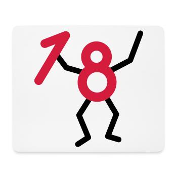 Endlich18! - Mouse Pad (horizontal) - white - Front