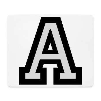 Buchstabe A - Mousepad (Querformat) - Weiß - Vorne