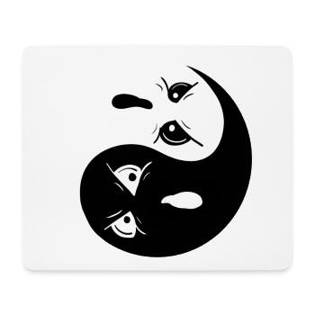 Yin Yang Ghosts I Halloween - Mouse Pad (horizontal) - white - Front