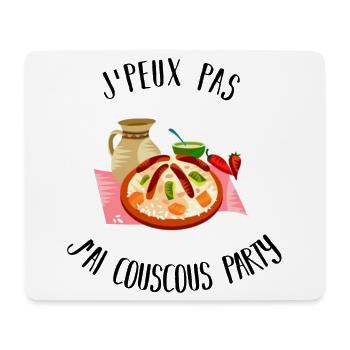I can't I have couscous party - Mouse Pad (horizontal) - white - Front