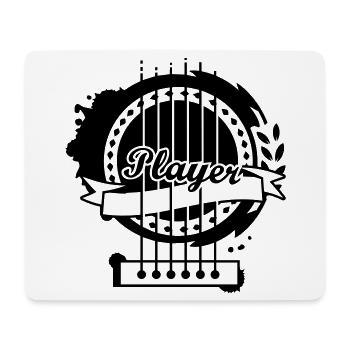 A sound hole of a classical guitar - Mouse Pad (horizontal) - white - Front