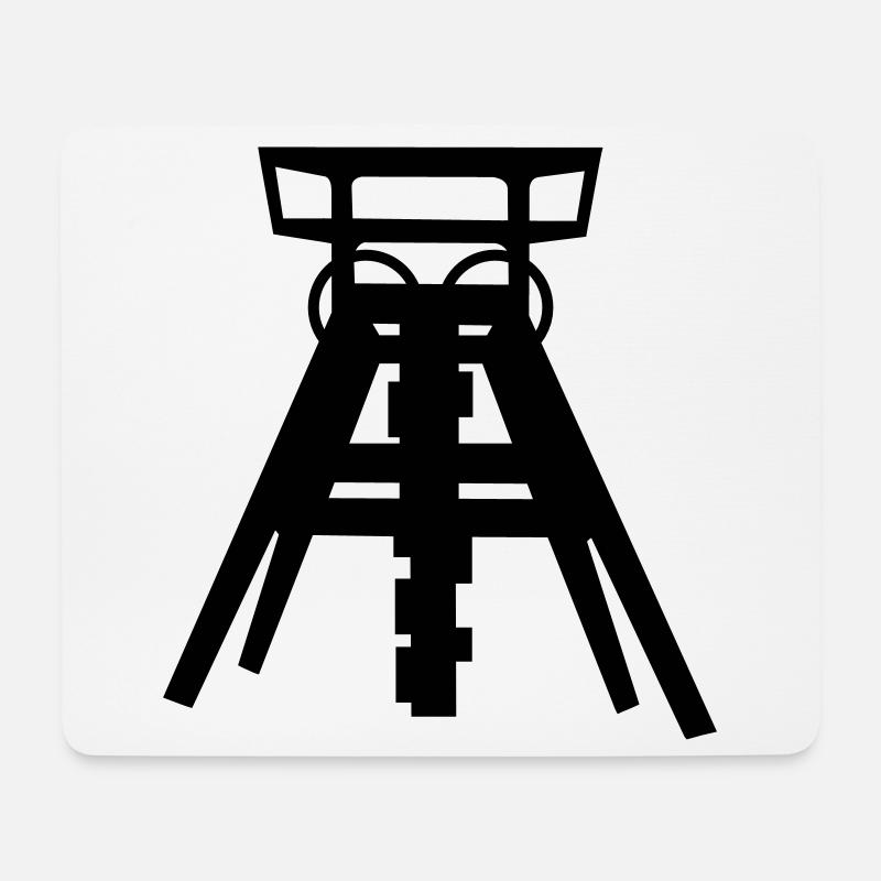 zeche ruhrgebiet - Mousepad (Querformat) - Weiß
