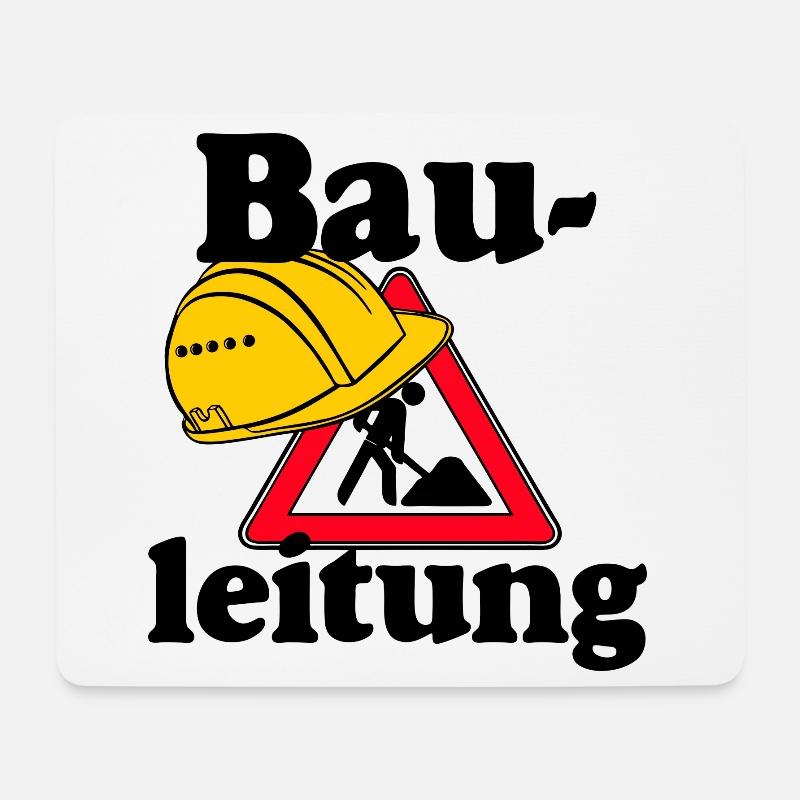 Party Shirt ,Feiern , Karneval, Bauleitung (25) - Mousepad (Querformat) - Weiß