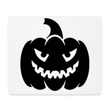 Pumpkin Halloween head / pumpkin halloween head - Mouse Pad (horizontal) - white - Front