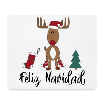 Weihnachten spanisch - Mousepad (Querformat) - Weiß - Vorne