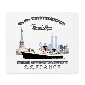 PAQUEBOT FRANCE Louis RUNEMBERG © Adagp - Tapis de souris (format paysage) - blanc - Devant