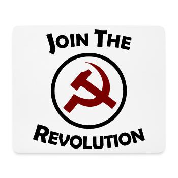 Révolution socialiste - Tapis de souris (format paysage) - blanc - Devant