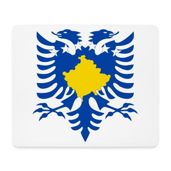 Albanie Kosovo Drapeau - Tapis de souris (format paysage) - blanc - Devant