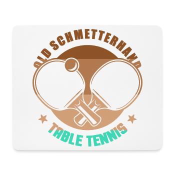 Table tennis Old Schmetterhand table tennis bats - Mouse Pad (horizontal) - white - Front