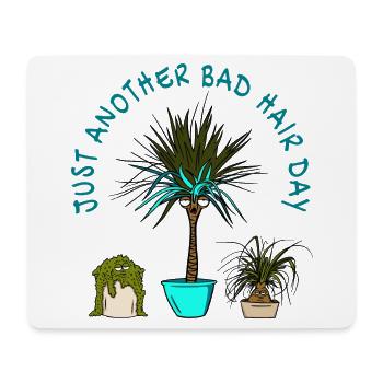 Bad Hair Day - Mousepad (Querformat) - Weiß - Vorne