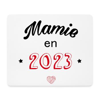 Mamie en 2023 - Tapis de souris (format paysage) - blanc - Devant