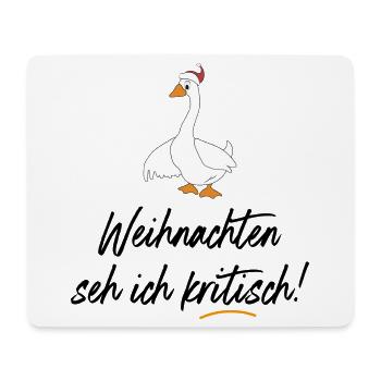 Lustige vegetarische Sprüche zu Weihnachten - Mousepad (Querformat) - Weiß - Vorne