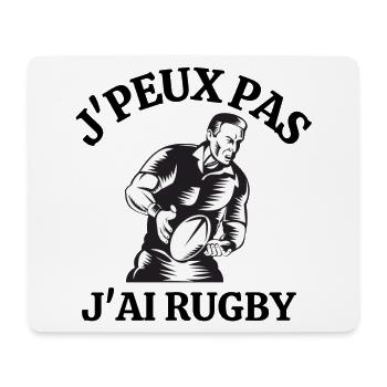 rugby, rugby sport, rugbyman - Tapis de souris (format paysage) - blanc - Devant