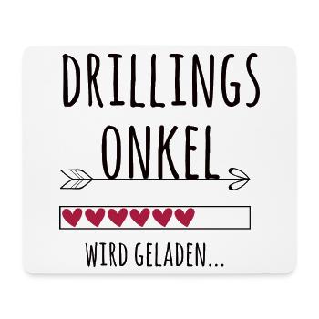 werdender Drillingsonkel Schwangerschaft Drillinge - Mousepad (Querformat) - Weiß - Vorne