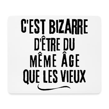 vieux, sénior, personne âgée - Tapis de souris (format paysage) - blanc - Devant