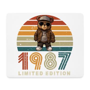 Limited Edition 1987 Year of Construction Birthday Vintage - Mouse Pad (horizontal) - white - Front