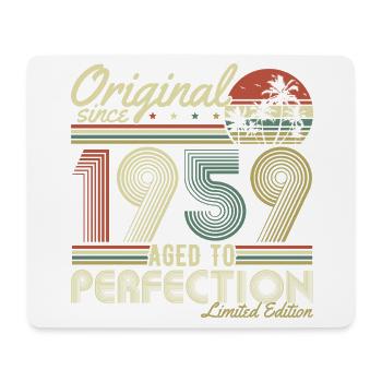 Original 1959 Jahrgang Vintage Geburtstag Retro - Mousepad (Querformat) - Weiß - Vorne