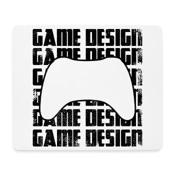 Conception de jeux - Tapis de souris (format paysage) - blanc - Devant