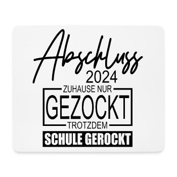 Abschluss 2024 - Mousepad (Querformat) - Weiß - Vorne
