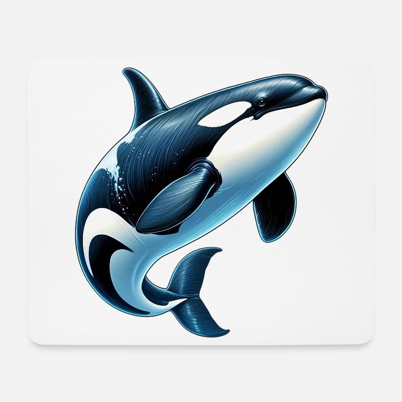 Killer whale - Mouse Pad (horizontal) - white