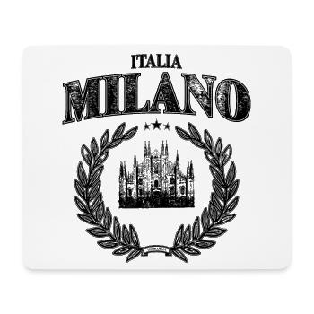 Milano Emblem – Duomo & Sterne Vintage Look - Mousepad (Querformat) - Weiß - Vorne