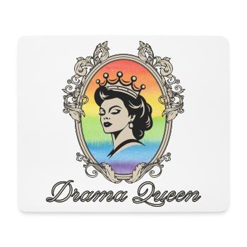 Drama Queen Regenbogenkrone - Mousepad (Querformat) - Weiß - Vorne
