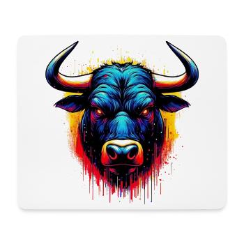 Bull - Mouse Pad (horizontal) - white - Front