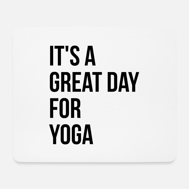 Joga - Mousepad (Querformat) - Weiß