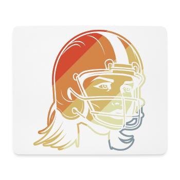 Football Spielerin - Mousepad (Querformat) - Weiß - Vorne