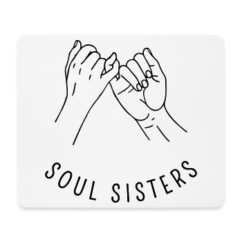 Soul Sisters - Für echte Freundschaft - Mousepad (Querformat) - Weiß - Vorne