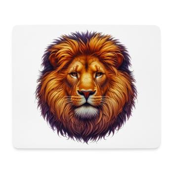 Lion - Mouse Pad (horizontal) - white - Front
