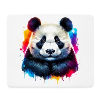 Panda - Mousepad (Querformat) - Weiß - Vorne