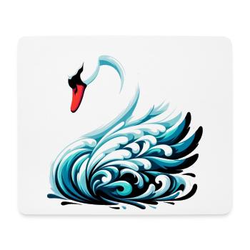 Swan - Mouse Pad (horizontal) - white - Front