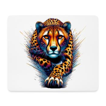 Guépard - Tapis de souris (format paysage) - blanc - Devant