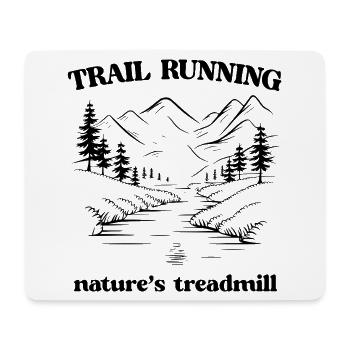 Trailrunning - Das Laufband der Natur - Mousepad (Querformat) - Weiß - Vorne