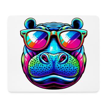 Hippopotamus - Mouse Pad (horizontal) - white - Front
